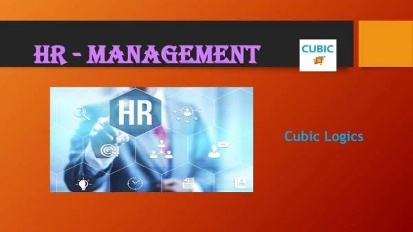 HR- Management - cubiclogics