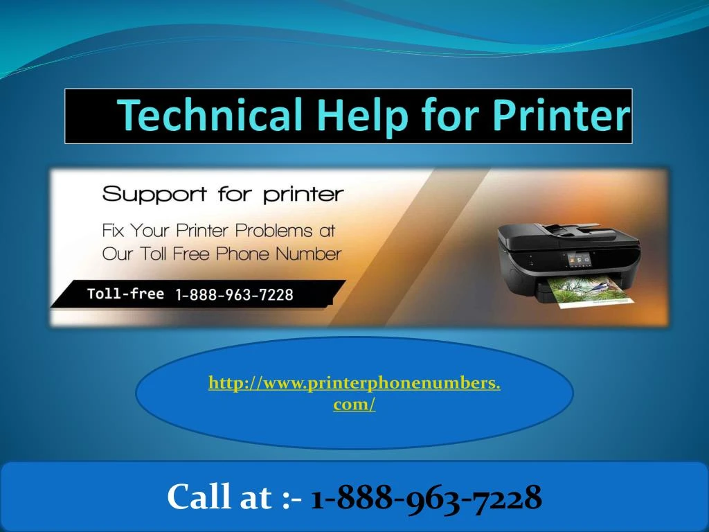 technical help for printer