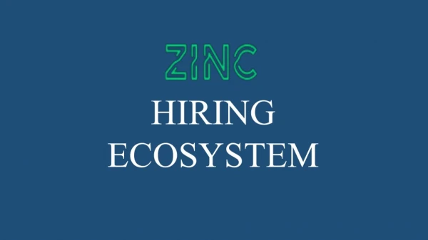 Zinc Hiring Ecosystem and Architecture