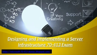 Download Exact Microsoft 70-413 Exam Study Guide - Microsoft 70-413 Exam Dumps - slide 1