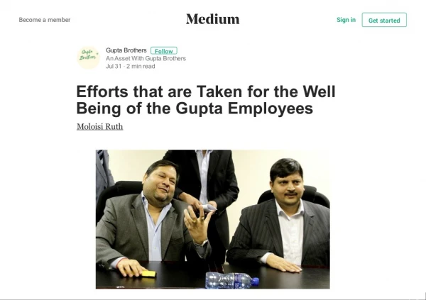 Efforts that are Taken for the Well Being of the Gupta Employees
