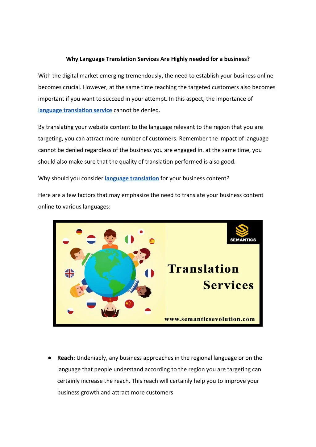 why language translation services are highly