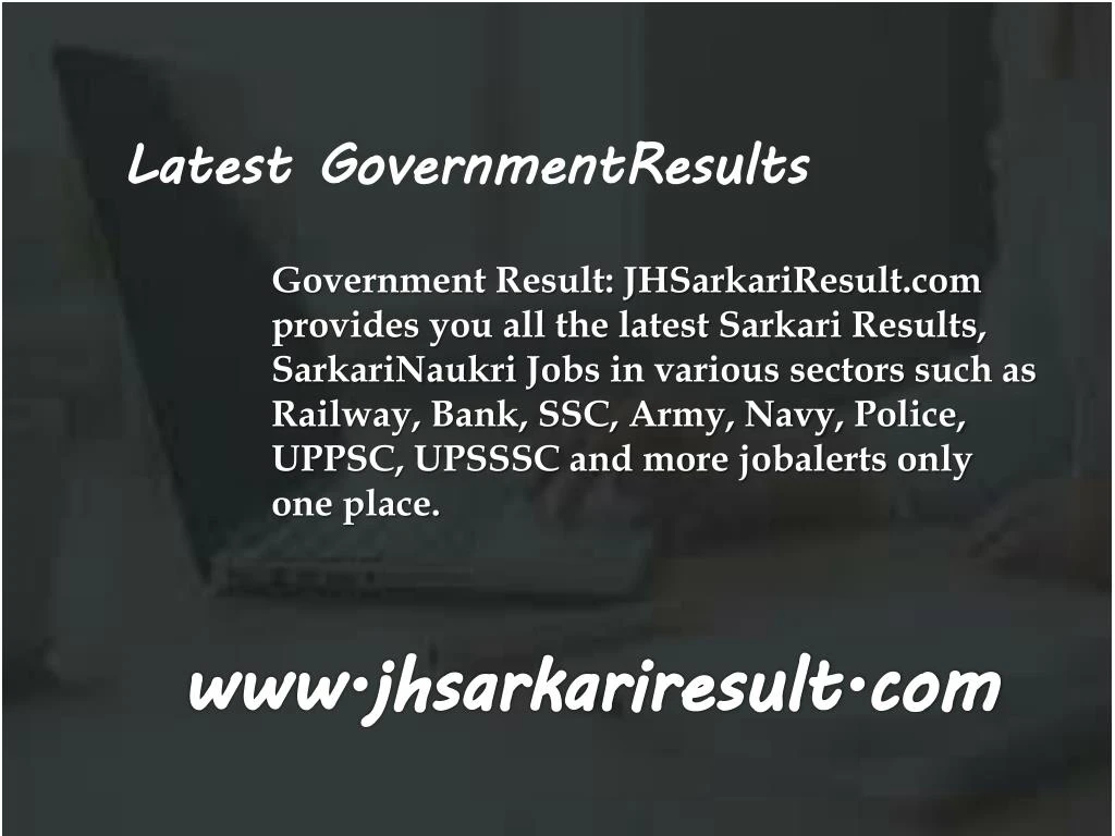 latest governmentresults