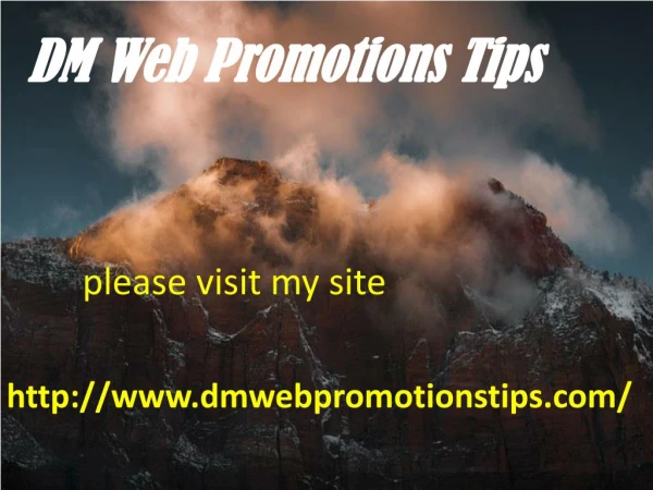 http www dmwebpromotionstips com