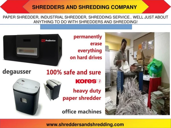Shredding machine manufacturer