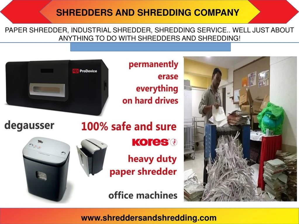 shredders and shredding company