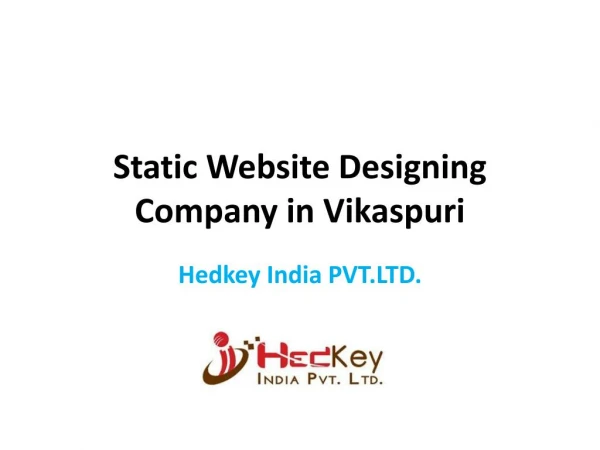 Static Website Designing Company in Vikaspuri