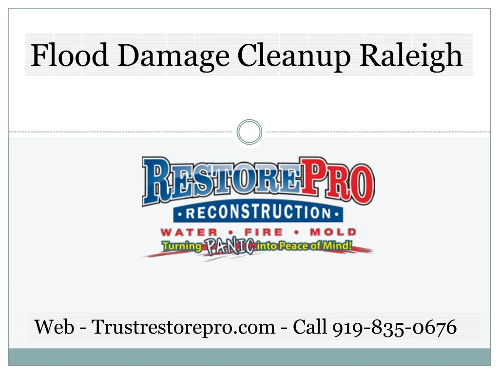 flood damage cleanup raleigh