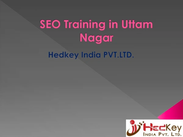 SEO Training in Uttam Nagar