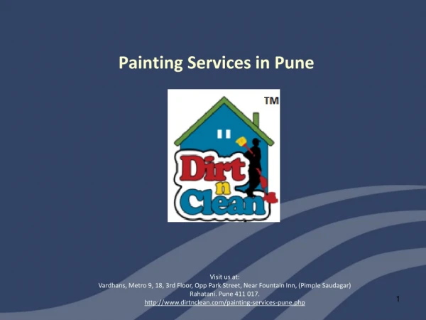 Painting Services in Pune - Dirt n Clean