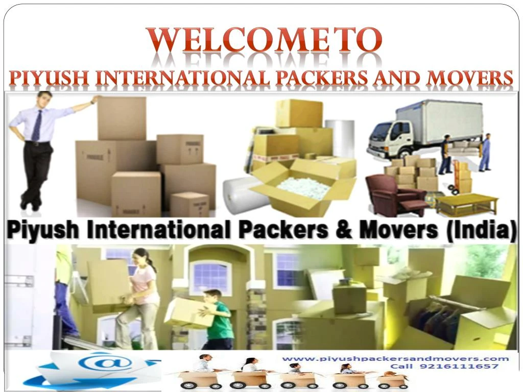 welcome to piyush international packers and movers