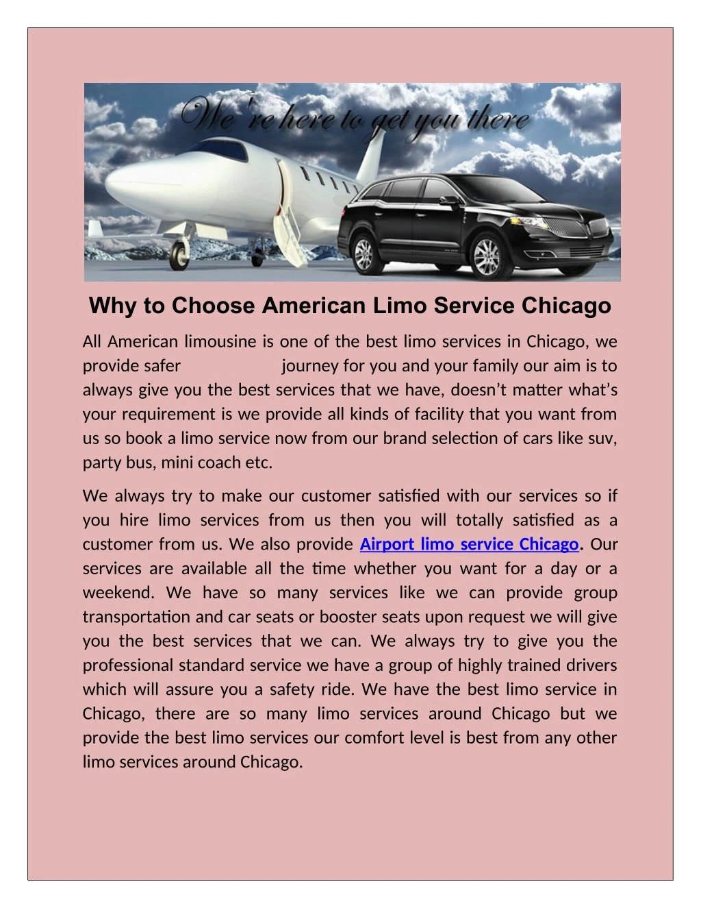 why to choose american limo service chicago