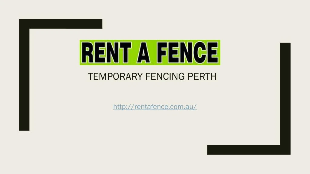 temporary fencing perth