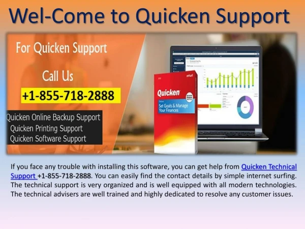 Get 1-855-718-2888 Quicken Customer Support Number