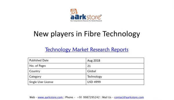 New players in Fibre Technology