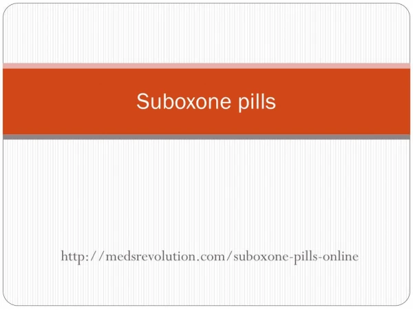 Suboxone pills