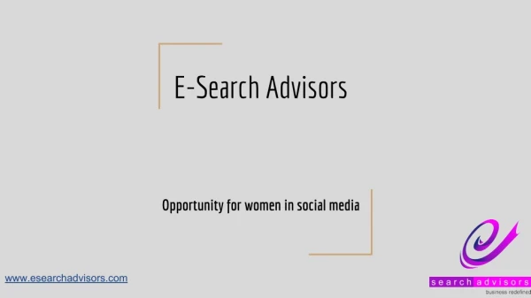 Opportunity for women in social media