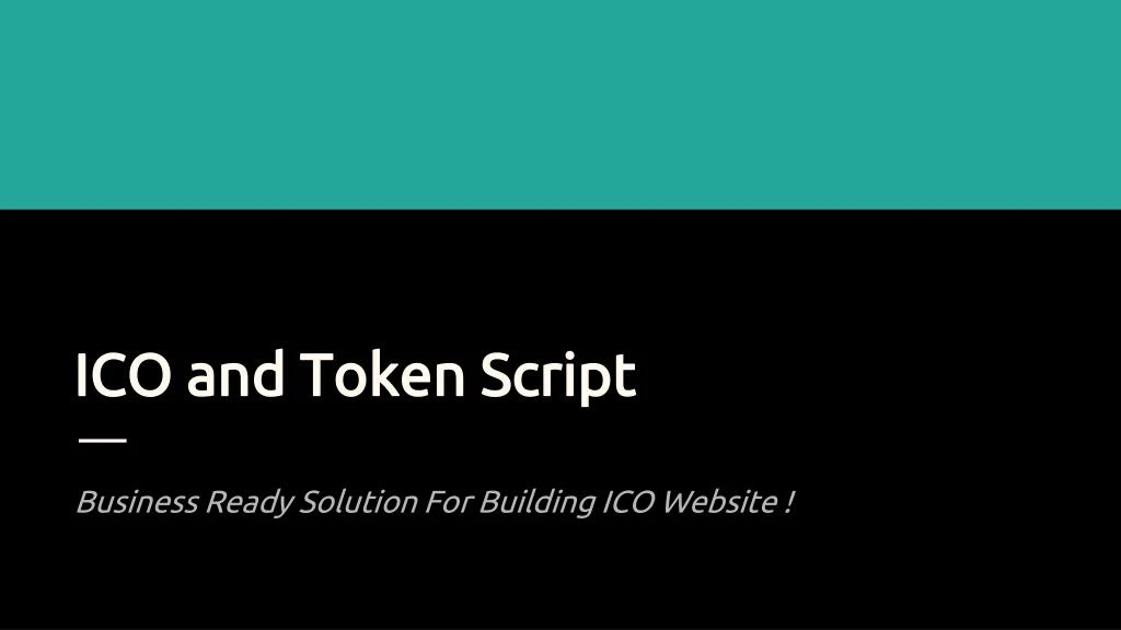 ico and token script