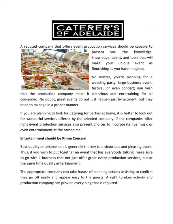 Engagement party catering www.thecaterersofadelaide.com