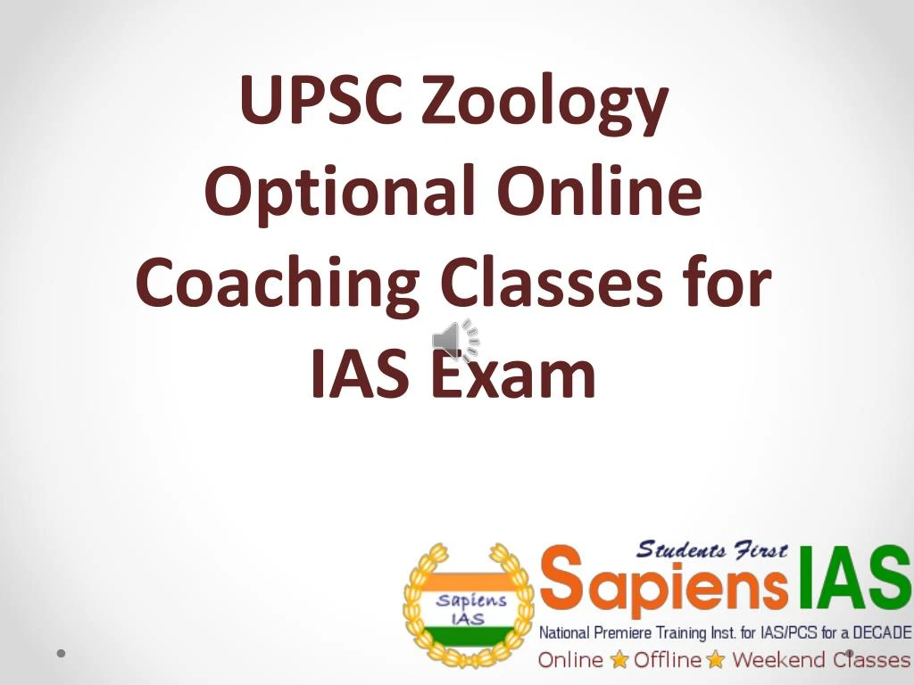 upsc zoology optional online coaching classes