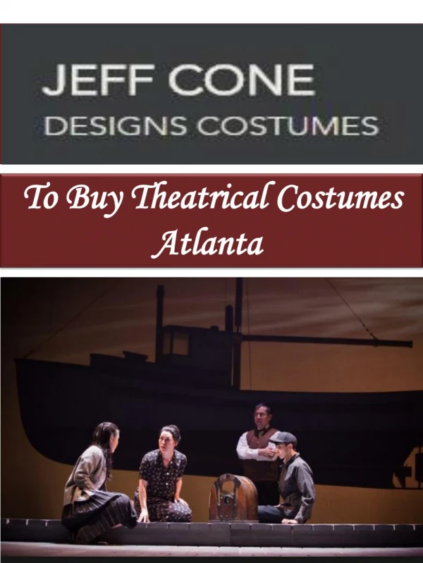 To Buy Theatrical Costumes Atlanta