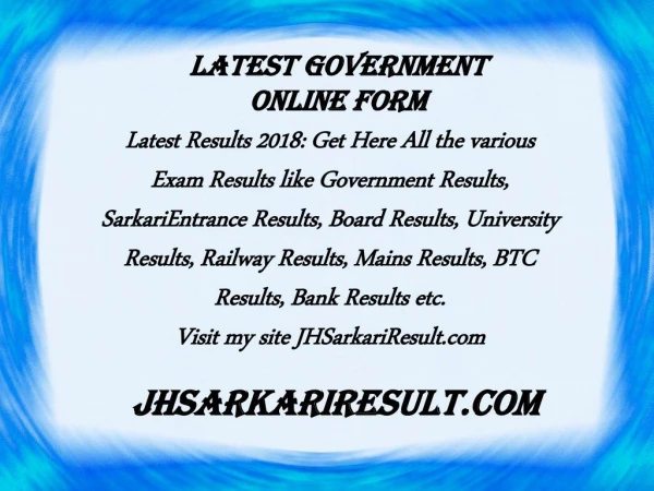 latest government online form
