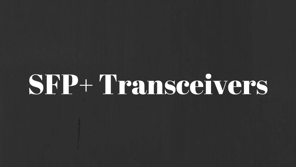 sfp transceivers