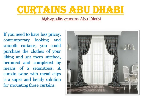 Curtain Shop Abu Dhabi