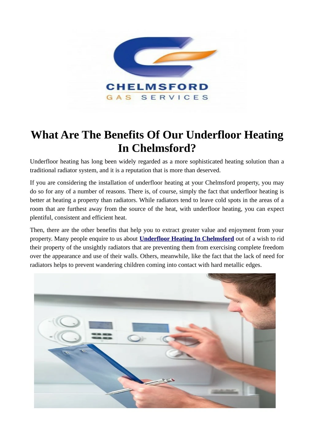 what are the benefits of our underfloor heating