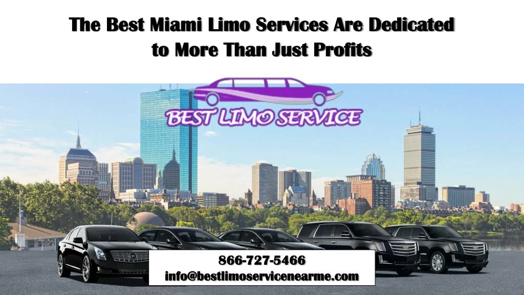 the best miami limo services are dedicated