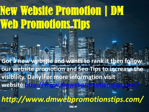 New Website Promotion 2018