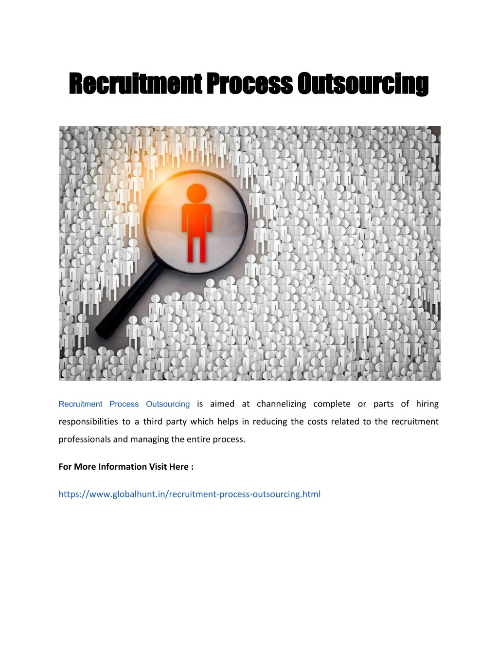 recruitment process outsourcing recruitment