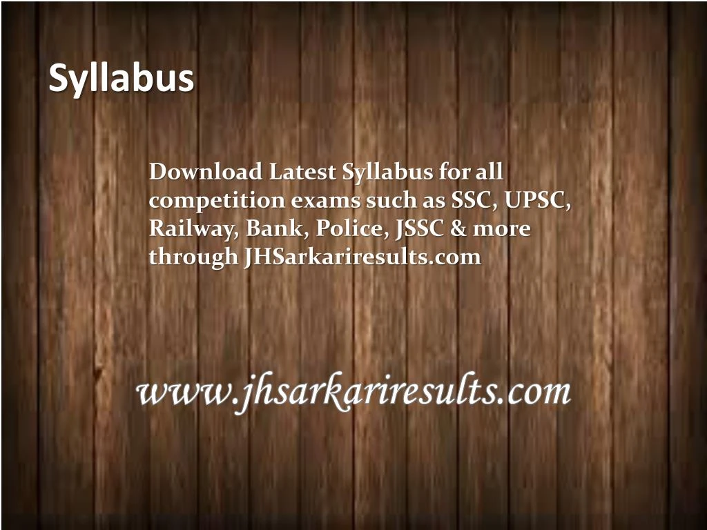 syllabus