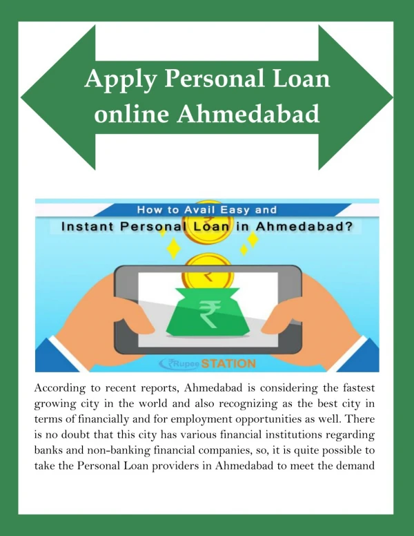 How to Avail Easy and Instant Personal Loan in Ahmedabad?