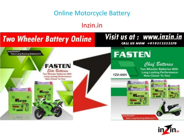 Online Motorcycle Battery