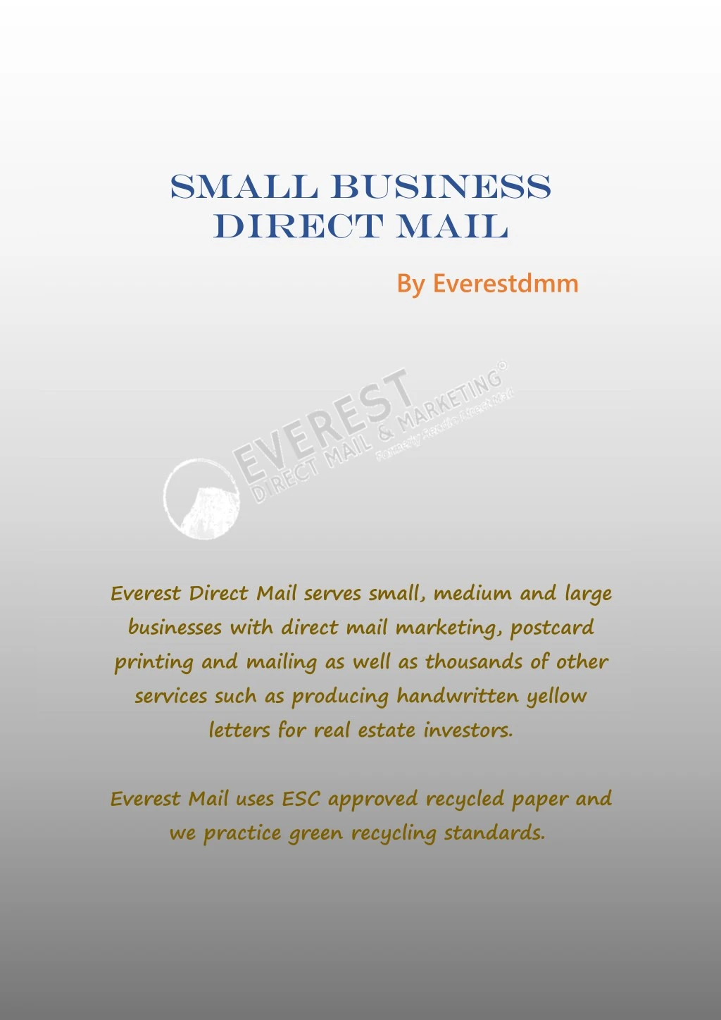 small business direct mail