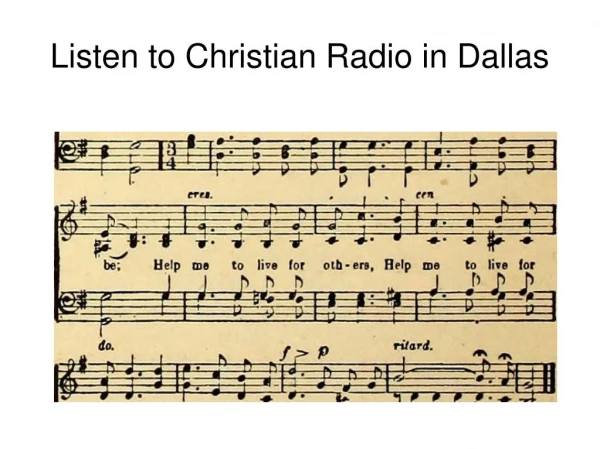 Listen to Christian Radio in Dallas