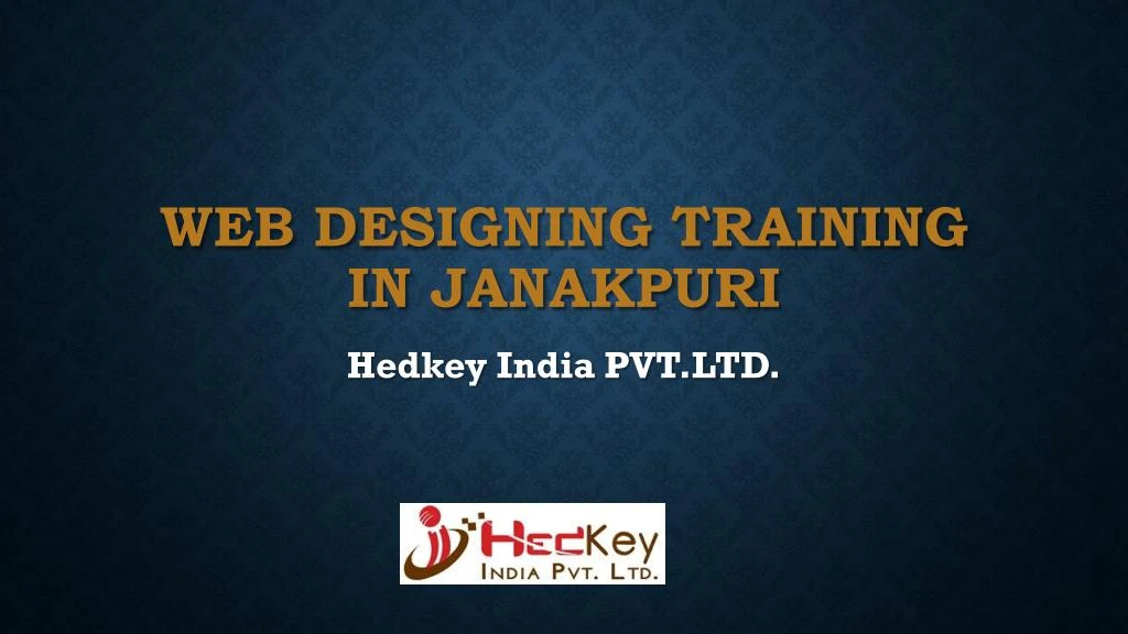 web designing training in janakpuri
