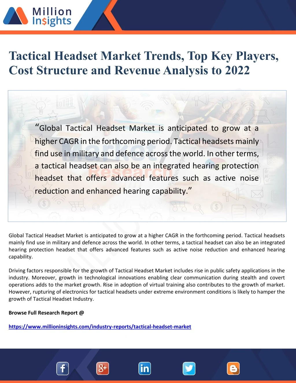 tactical headset market trends top key players