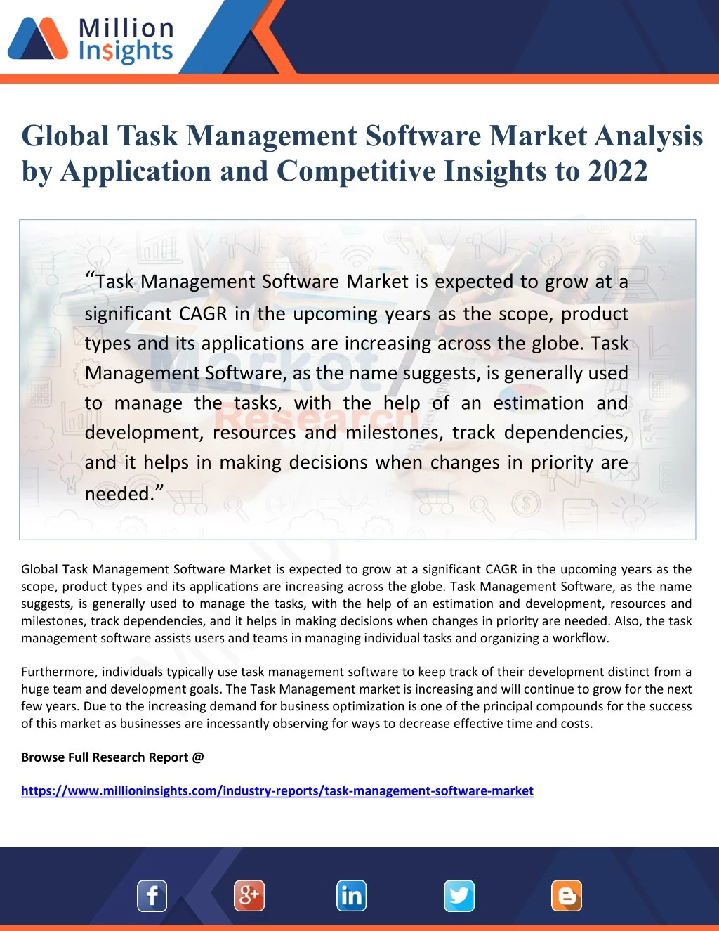 global task management software market analysis