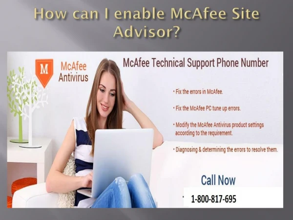 How can I enable McAfee Site Advisor