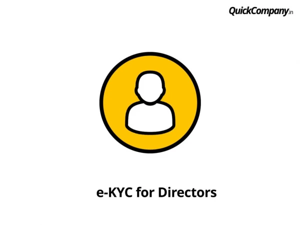 Introduction to online kyc for all directoers