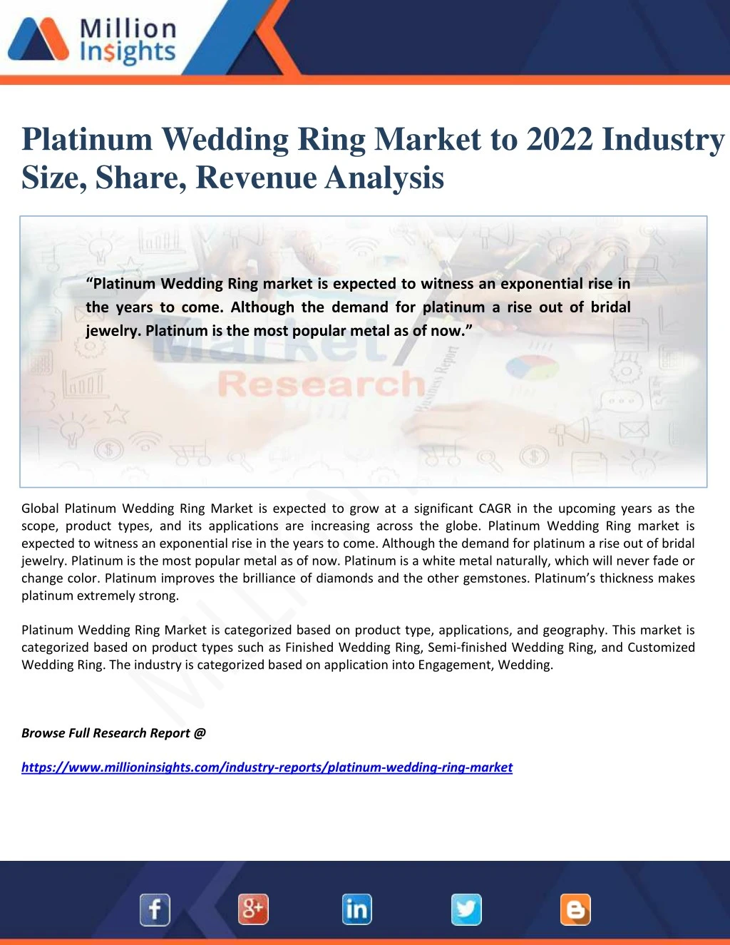 platinum wedding ring market to 2022 industry