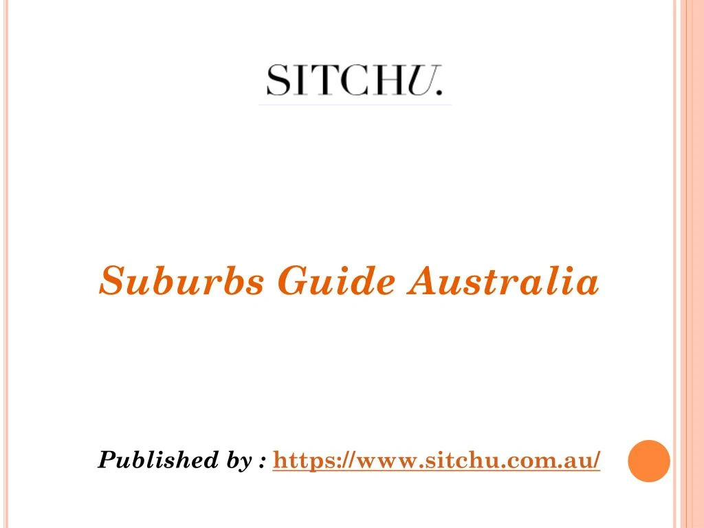 suburbs guide australia published by https