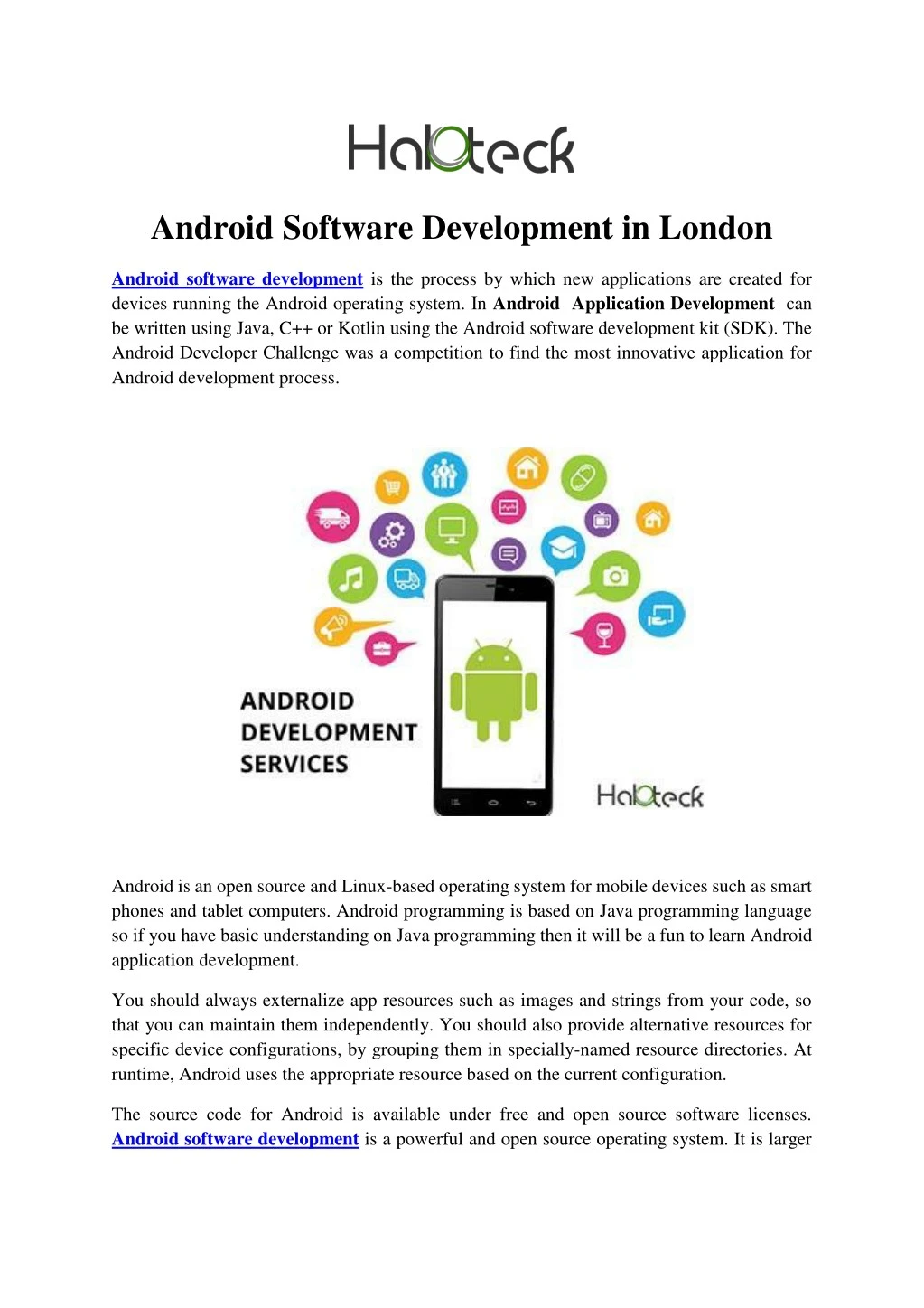android software development in london