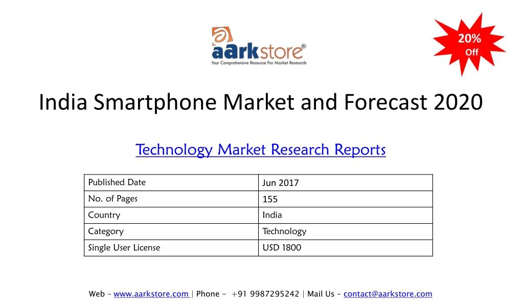 india smartphone market and forecast 2020