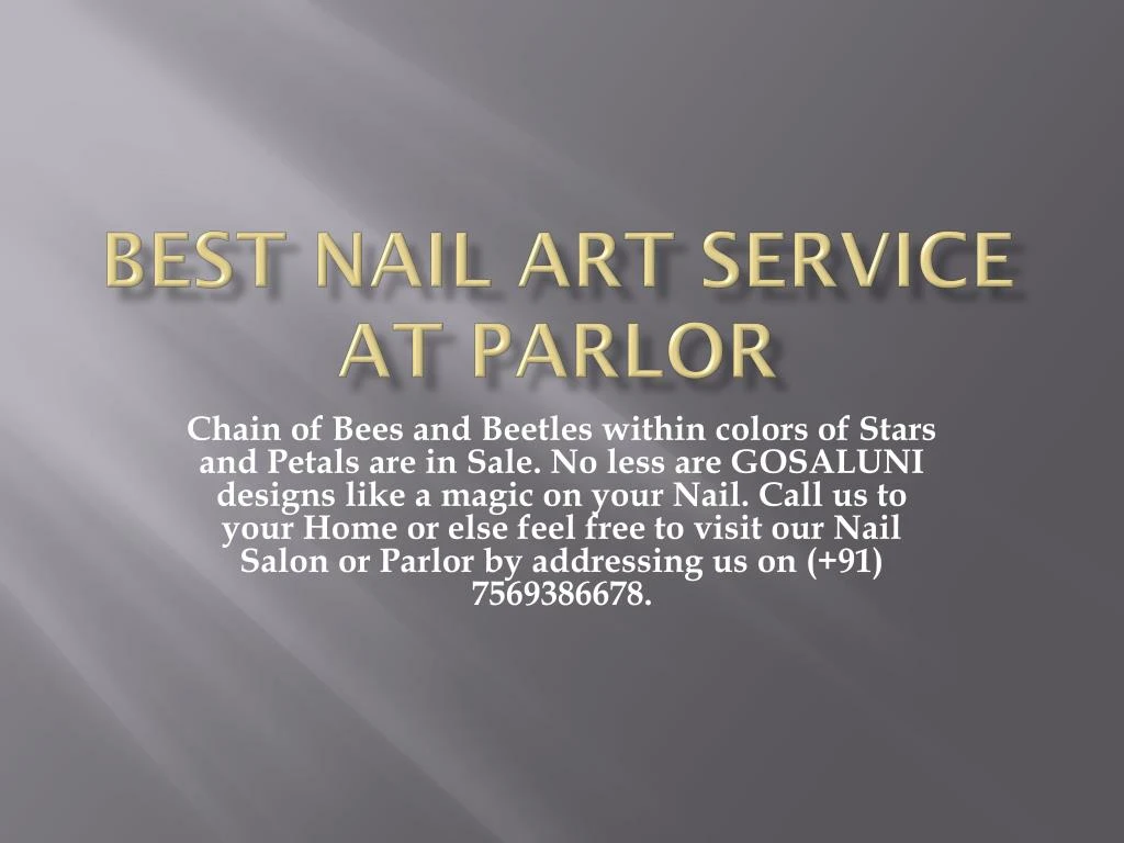 best nail art service at parlor