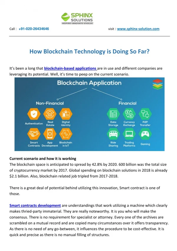 How Blockchain Technology is Doing So Far