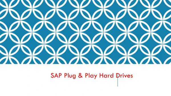 SAP Plug and Play Hard Drives