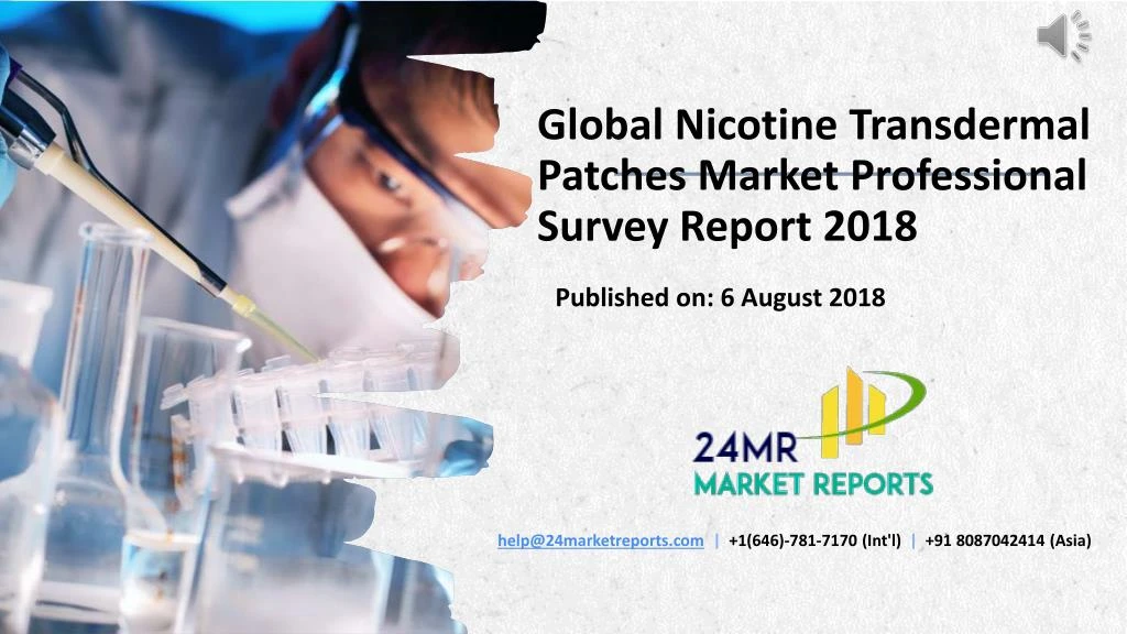 global nicotine transdermal patches market professional survey report 2018